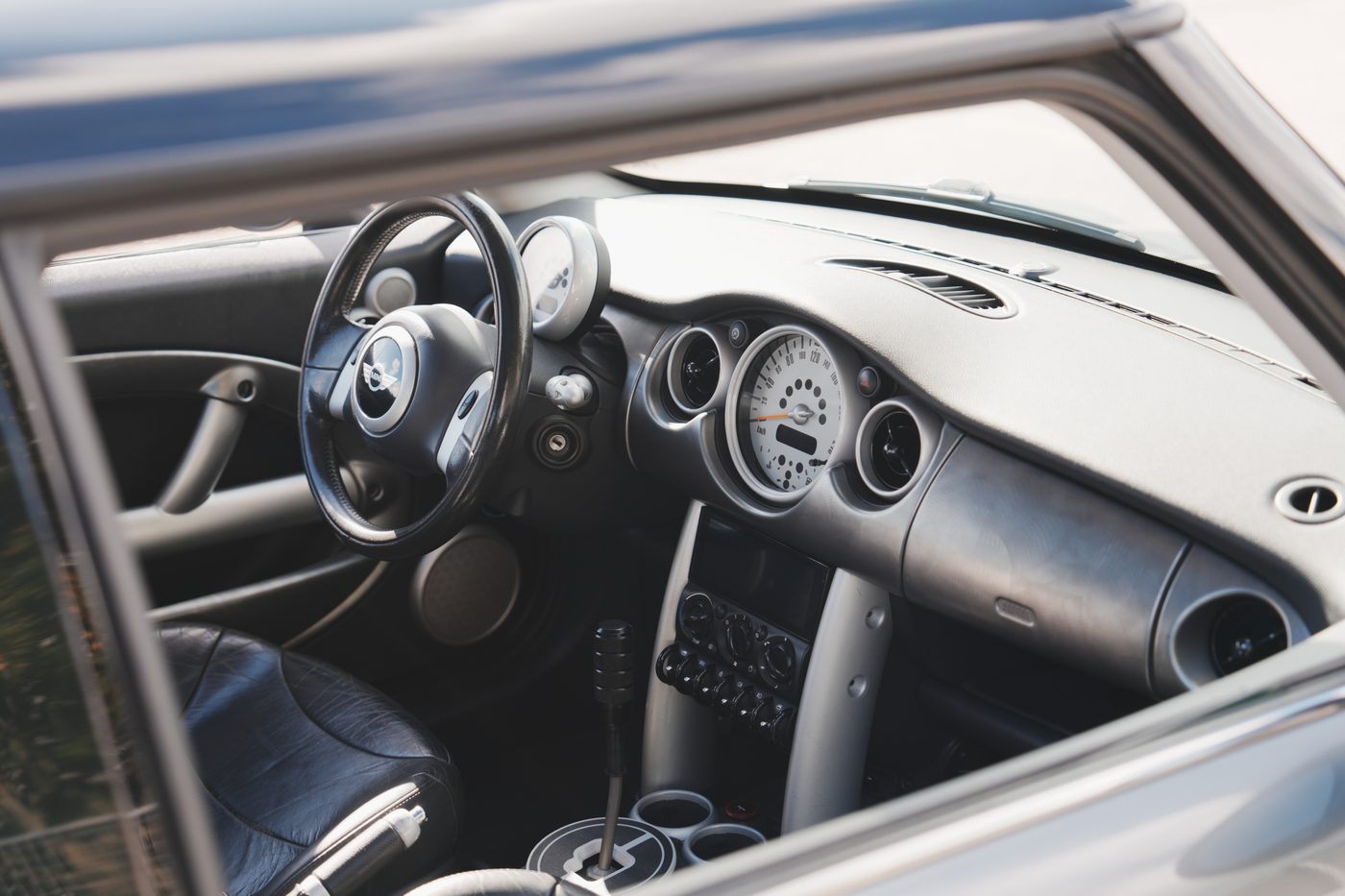 Interieur van de MINI Cooper S R53